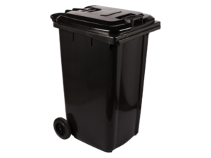 120L Wheelie Bin Black. SABS Approved