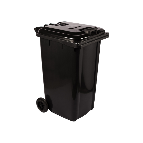 120L Wheelie Bin Black. SABS Approved