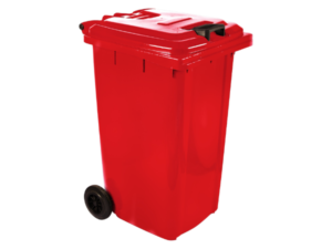 120L Wheelie Bin Red SABS Approved
