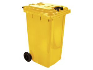 240L Wheelie Bin Yellow. SABS Approved