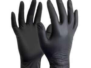 Black Nitrile Powder Free Gloves <br> (Box of 100)