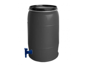 210L Black Drum – Open Head with Tap <br> SABS Approved Food Grade