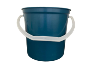 5L Blue Bucket With White Handle + Lid