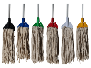 Hygiene Fan Mop with Cotton Head and Aluminum Handle