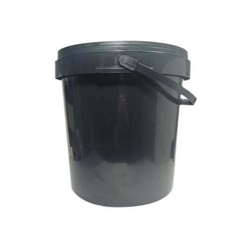 20L Black Bucket With Handle + Lid