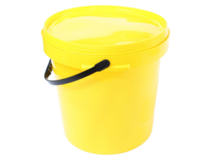 20L Yellow Bucket With Handle + Lid