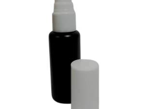 30ml HDPE Bottle with Mist Spray Black - White